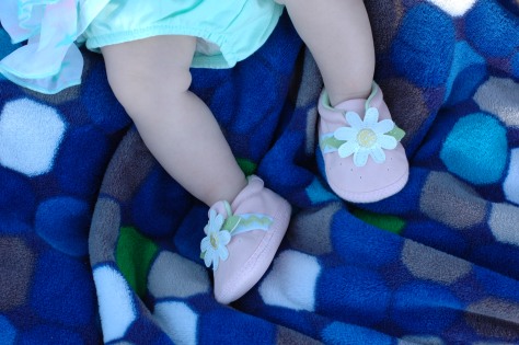 First shoes. Thanks, Aunt Jeny!